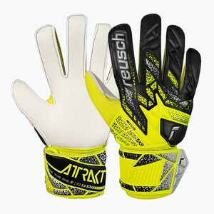 Reusch Attrakt Solid Junior biztonsági sárga/ezüst gyermek kapus kesztyű (Attrakt Solid Junior 5572515-2014) kép