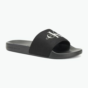 Férfi papucs Calvin Klein YM0YM01271 Slide Monogram Cv black/bright white (Slide Monogram Cv YM0YM012710GM) kép