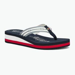 Női flip-flop papucs Tommy Hilfiger Im Th Signature Beach Sandal rwb (Im Th Signature Beach Sandal FW0FW083690G1) kép
