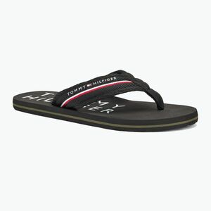 Férfi flip-flop papucs Tommy Hilfiger Web Beach Sandal black (Web Beach Sandal FM0FM05340BDS) kép