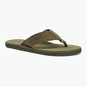 Férfi flip-flop papucs Tommy Hilfiger 85 Beach Sandal army green (85 Beach Sandal FM0FM05339RBN) kép