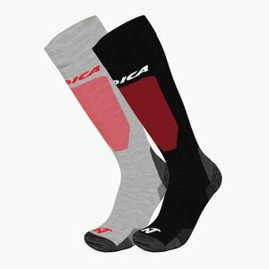 Sízokni Nordica Uni 2.0 2 db grey/ red+black/ red (Uni 2.0 2PP 1763151) kép