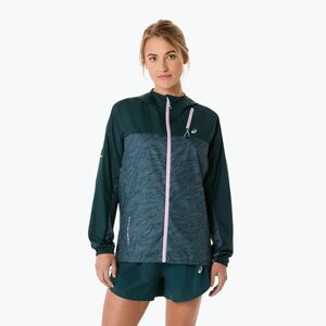 Női futókabát ASICS Fujitrail Packable saxon green/light ube (Fujitrail Packable 2012C977-300) kép