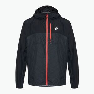 Férfi futókabát ASICS Fujitrail Packable performance black/carrier grey (Fujitrail Packable 2011C991-002) kép