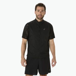 ASICS férfi Metarun Packable Gilet teljesítmény fekete futás ujjatlan (Metarun Packable Gilet 2011C980-001) kép