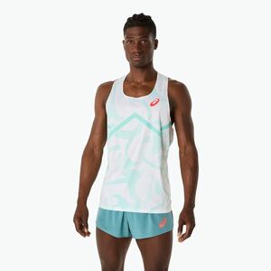Férfi ASICS Light Knit Singlet nyugtató tengeri futópóló (Light Knit Singlet 2091A731-411) kép