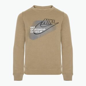 Gyerek pulóver Nike Sportswear Standard Issue Crew-Neck khaki (Sportswear Standard Issue Crew-Neck HM4336-247) kép