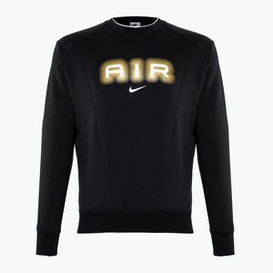 Férfi pulóver Nike Sportstwear Air Crew-Neck black/metallic gold (Sportstwear Air Crew-Neck HM0177-010) kép