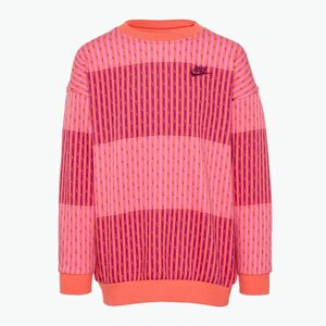 Gyerek pulóver Nike Sportswear Club Fleece light wild mango/light wild mango/hot fuchsia (Sportswear Club Fleece FZ5575-643) kép