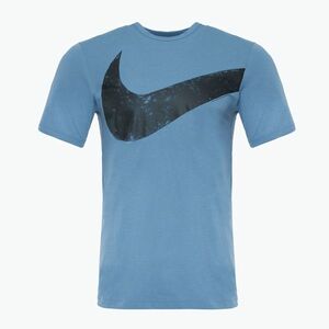 Férfi póló Nike Hyverse Swoosh Dri-Fit aegean storm/black (Hyverse Swoosh Dri-Fit FZ1064-429) kép