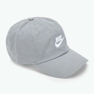 Baseballsapka Nike Club Unstructured Futura Wash particle grey/white (Club Unstructured Futura Wash FB5368) kép