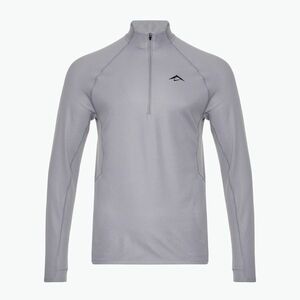 Férfi futópulóver Nike Trail Dri-Fit 1/2 Zip cement grey/black (Trail Dri-Fit 1/2 Zip FV9994-078) kép