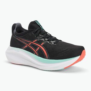 Férfi futócipő ASICS Gel-Nimbus 27 black/coral reef (Gel-Nimbus 27 1011B958-004) kép