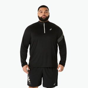Férfi hosszú ujjú futófelső ASICS Icon LS 1/2 Zip performance black (Icon LS 1/2 Zip 2011D241-001) kép