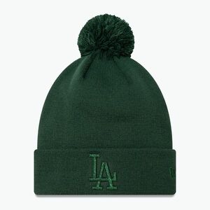 Női baseballsapka New Era Metallic Bobble Knit Beanie Los Angeles Dodgers dark green (Metallic Bobble Knit Beanie Los Angeles Dodgers 60580770) kép