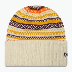 Női téli sapka New Era Rail Isle Cuff Knit Beanie light beige (Rail Isle Cuff Knit Beanie 60580772) kép