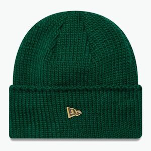 Téli sapka New Era Metal Pin Wide Cuff Knit Beanie dark green (Metal Pin Wide Cuff Knit Beanie 60580881) kép