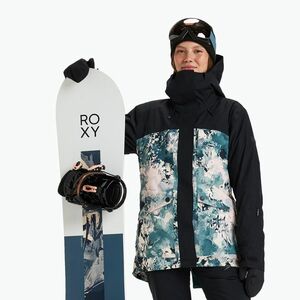 Női snowboard kabát ROXY Gore-Tex Glade sea pine dreamy picture (Gore-Tex Glade ERJTJ03463-BPF2) kép
