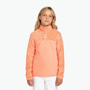 Gyerek pulóver ROXY Whitecamp Half Zip Girl peach pink roxygram tonal (Whitecamp Half Zip Girl ERGFT03945-MGK4) kép