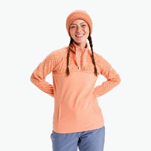 Női pulóver ROXY Sayna Half Zip peach pink roxygram tonal (Sayna Half Zip ERJFT04831-MGK4) kép