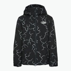 Gyerek snowboard kabát Quiksilver High In The Hood Printed high energy black reflective (High In The Hood Printed EQBTJ03209-KVJ1) kép