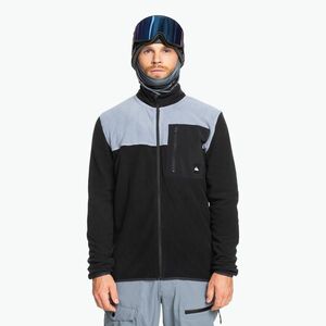 Férfi snowboard pulóver Quiksilver Aker Full Zip Fleece true black (Aker Full Zip Fleece EQYFT04965-KVJ0) kép