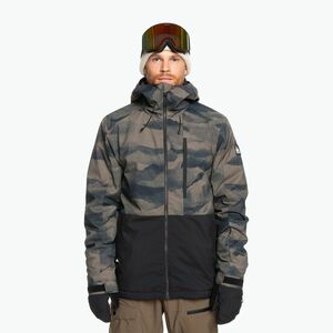 Férfi snowboard kabát Quiksilver Mission Printed Block mountain spray canteen (Mission Printed Block EQYTJ03478-CQP1) kép
