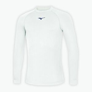 Férfi hosszú ujjú futófelső Mizuno Uni Core white/ navy (Uni Core Long Sleeve 32EA704571) kép