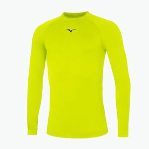 Férfi hosszú ujjú futófelső Mizuno Uni Core yellow/ navy (Uni Core Long Sleeve 32EA704545) kép