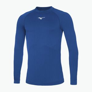 Férfi hosszú ujjú futófelső Mizuno Uni Core royal/ white (Uni Core Long Sleeve 32EA704522) kép