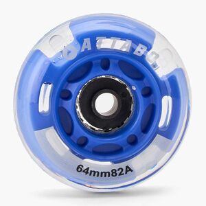 Görkorcsolya kerék LED HUMBAKA Flashing Wheels 64 mm 4 db fehér (Flashing Wheels HBK-WH-64-01WH) kép