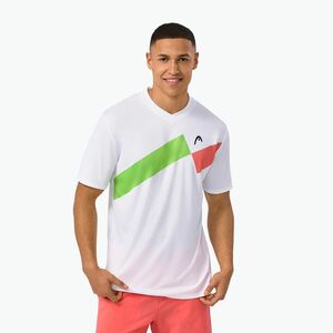 HEAD férfi tenisz póló Topspin gi/print perf m (Topspin 811235) kép