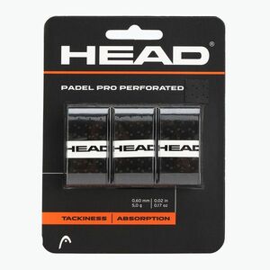 HEAD Perforált ütőcsomagolás 3 db fekete. (Perforated 285701) kép