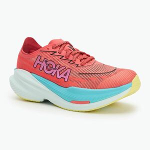 Női futócipő HOKA Mach X 2 grapefruit/elektromos korall (Mach X 2 1155120-GFRT) kép