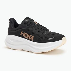Női futócipő HOKA Bondi 9 black/rose gold (Bondi 9 1162012-BRGL) kép