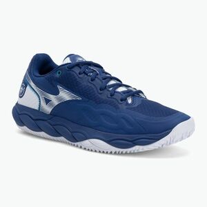 Férfi teniszcipő Mizuno Wave Enforce Court CC bellwether blue/ white/ fjord blue (Wave Enforce Court CC 61GC243515) kép