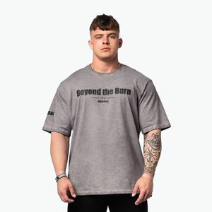 Férfi sportpóló NEBBIA Washed-Off Heavyweight Grind light grey (Washed-Off Heavyweight Grind 370) kép