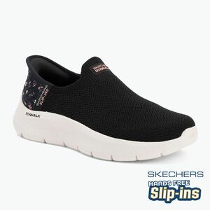 Női cipő SKECHERS Go Walk Flex Sunset Rose fekete fekete (Go Walk Flex Sunset Rose 124822 BKPK) kép
