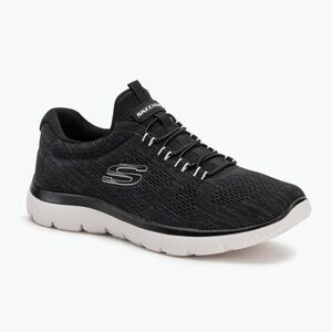 Női SKECHERS Summits Fun Flare fekete/fehér cipők (Summits Fun Flare 150113 BKW) kép