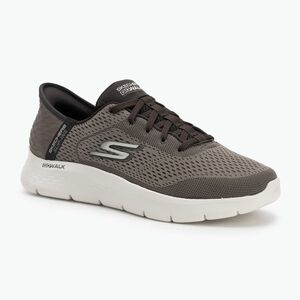 Férfi SKECHERS Slip-ins Go Walk Flex New World barna cipő (Go Walk Flex New World 216505 BRN) kép