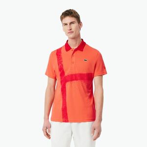 Férfi Lacoste Polo teniszpóló DH8971 mango tree red (Polo DH8971) kép