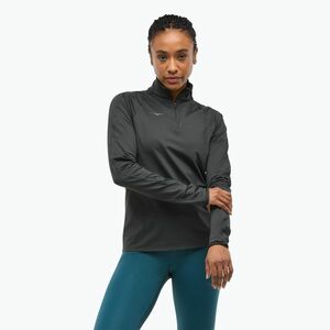 Női futó pulóver HOKA GlideTech Quarter Zip fekete (GlideTech Quarter Zip 1164155-BLK) kép