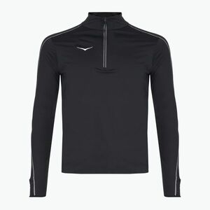 Férfi HOKA GlideTech Quarter Zip futó melegítőfelső fekete (GlideTech Quarter Zip 1164156-BLK) kép