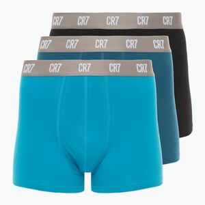 Férfi CR7 Basic Trunk boxeralsó 3 pár fekete/zöld/világoszöld (Basic Trunk 300-8100-49-2717) kép