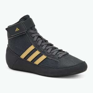 Gyermek birkózó cipő adidas Havoc zöld hat/ matt arany/ core fekete (Havoc HP6872) kép
