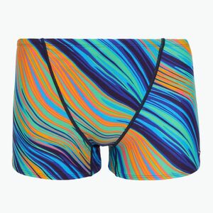 Férfi úszó boxeralsó TYR Durafast Elite Riptidal Square Leg teal/orange (Durafast Elite Riptidal Square Leg B13036_435) kép