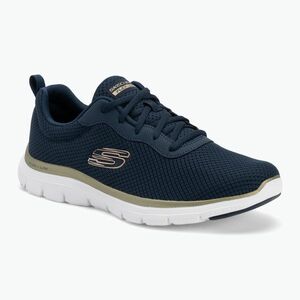 SKECHERS női cipő Flex Appeal 4.0 Brilliant View navy/gold (Flex Appeal 4.0 Brilliant View 149303 NVGD) kép