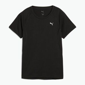 Női futópóló PUMA Run Velocity Tee Tri-Blend puma fekete (Run Velocity Tee Tri-Blend 526580 01) kép