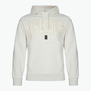 Férfi tenisz pulóver Nike Court Dri-Fit Heritage Hoodie világos árnyalatú fa barna / halvány elefántcsont (Court Dri-Fit Heritage Hoodie FQ2093-104) kép