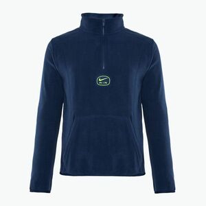 Férfi Nike Swoosh Air Polar Fleece félcipzáras felső éjfekete navy/ volt (Swoosh Air Polar Fleece Half Zip Top HQ3830-410) kép